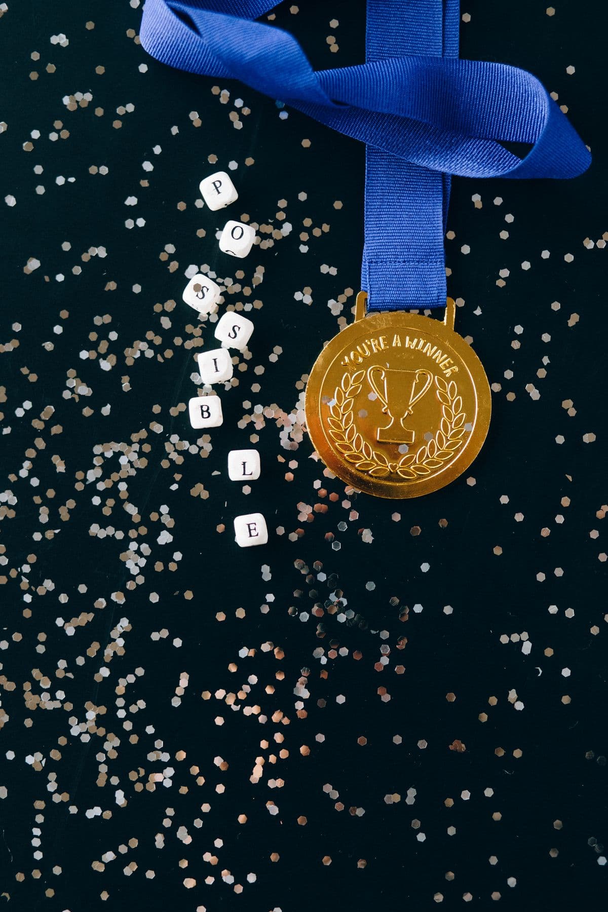 A medal marking a business milestone